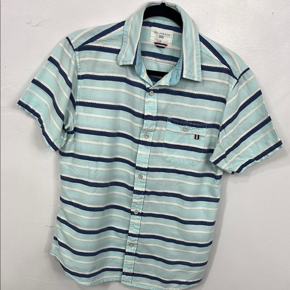 Sol Angeles Blue Casual Button Down Shirt
